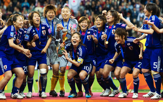 Japan, jubel, VM-guld, guld
