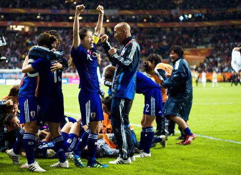 Homare Sawa, Japan, jubel, VM-guld, guld