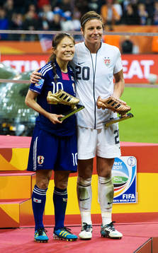 Homare Sawa, Japan, guldskon, Abby Wambach, USA, bronsskon