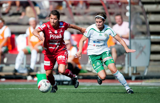  Victoria Forsmark, Piteå och Helen Nottebrock, Hammarby 