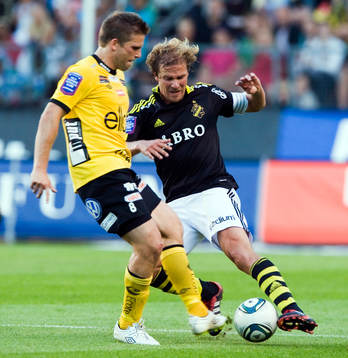  Anders Svensson,  Elfsborg och Daniel Tjernström, AIK.