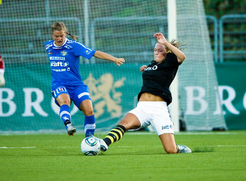  Linda Fransson, Sunnanå och Jennie Nordin, AIK.