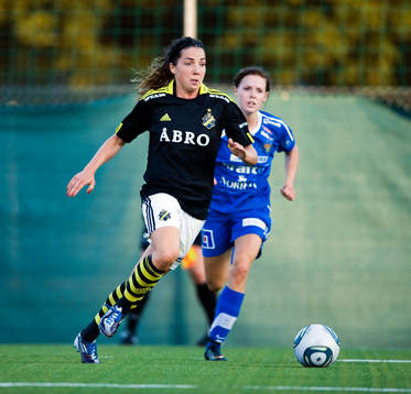  Clara Markstedt, AIK och Elin Johansson, Sunnanå.