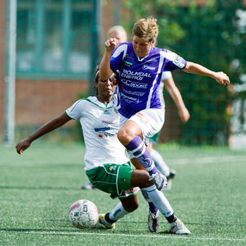  Hodan Siid Ahmed, Hammarby och Elin Carlsson, Jitex.