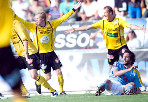 Anton Dahlström och Pär Eriksson, Mjällby, Yago