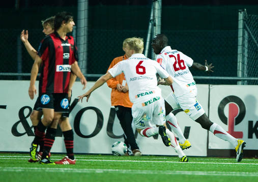 Mohammed Mbye, Assyriska, jubel efter 1-2.