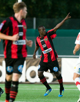  Saihou Jagne, Brommapojkarna, jubel efter 1-0.