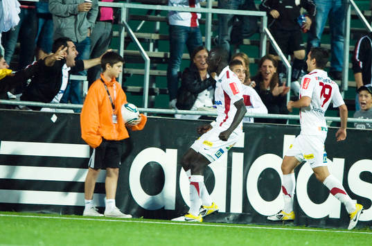  Mohammed Mbye, Assyriska, jubel efter 1-2.