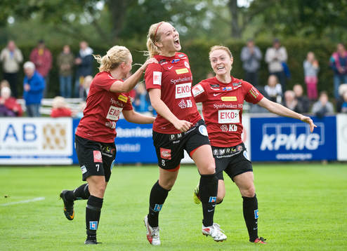   Margret Lara Vidarsdottir, Kristianstad, jubel