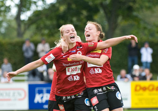   Margret Lara Vidarsdottir, Kristianstad, jubel