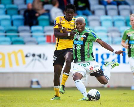 Patrick Osiako, Mjällby, Eric Magloire Bassombeng, Gais