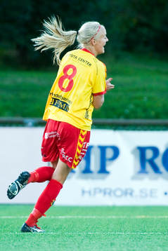  Josefin Öqvist, Tyresö, jubel efter 1-0.