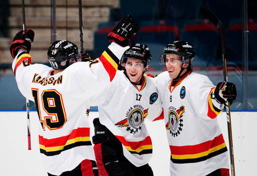 Kim Karlsson, Konstantin Komarek och Sebastian Enterfeldt,