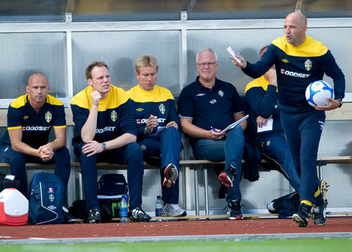 Ledare, tränare, bänk. Benny Johansson, målvakstränare