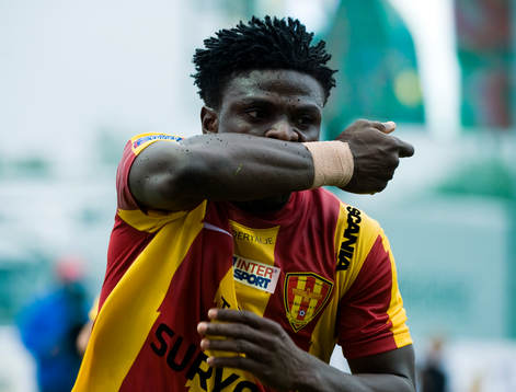  Razak Omotoyossi, Syrianska, jubel efter 1-0.