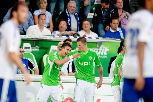 Mario Mandzukic, Wolfsburg, jubel.