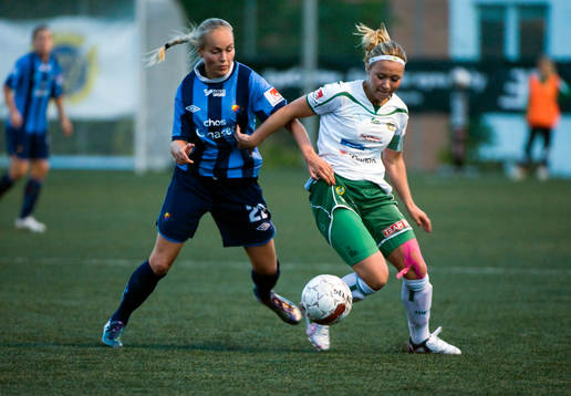  Dora Maria Larusdottir, Djurgården och Matilda Agné, Hammarby.