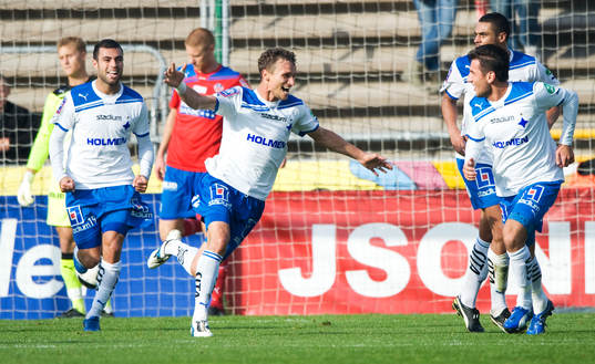  1-1 Sphetim Hasani, Norrköping, jubel.