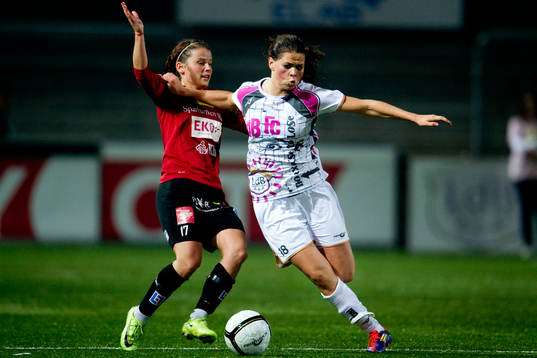  Erla Arnardottir, Kristianstad, Sara Björk Gunnarsdottir, LDB Malmö.