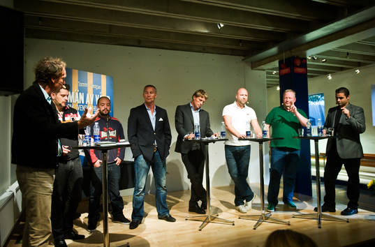 Från vänster: Lennart Ekdahl, Macus Birro, Victor Capel, Patrik 