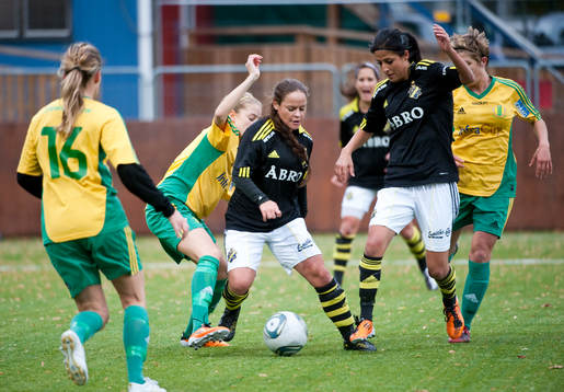  Jackie Kisch Brunzell och Nazanin Vasegh Panah, AIK