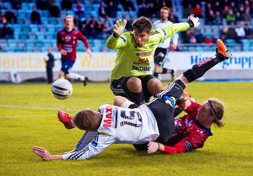 Rickard Göthberg, målvakt, Andreas Högberg, Motala, David Björkeryd, Örgryte.