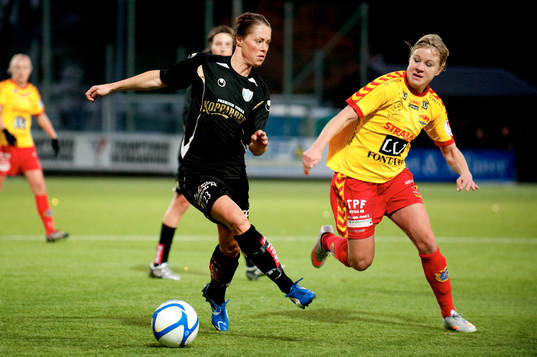  Johanna Almegren, Kopparbergs/Göteborg, Katrin Schmidt, Tyresö.