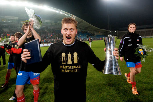 Pär Hansson, målvakt, Helsingborg, jubel, Helsingborg