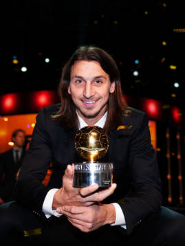 Vinnaren av Guldbollen 2011: Zlatan Ibrahimovic, AC Milan
