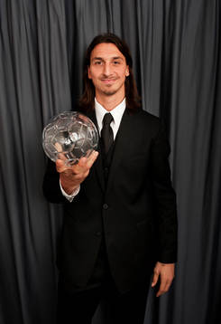  Vinnare av Årets forward, herr: Zlatan Ibrahimovic, AC Milan.