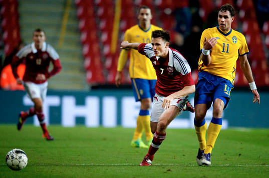 William Kvist Jörgensen, Danmark, Johan Elmander, Sverige