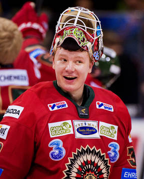 Frederik Andersen, målvakt, Frölunda, jubel