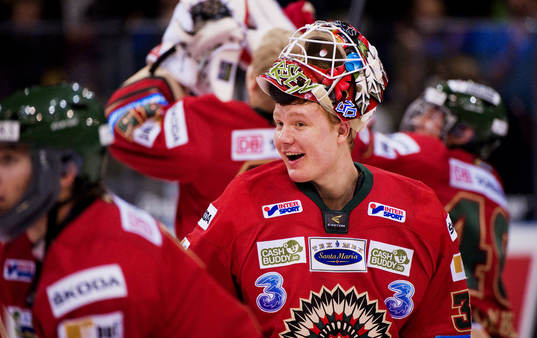 Frederik Andersen, målvakt, Frölunda, jubel