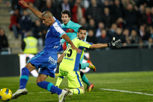  Cata Diaz, Getafe, Moya, målvakt, Getafe och Lionel Messi, Barcelona.