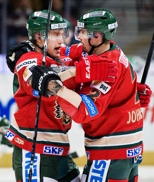 Robin Lindqvist, Pierre Johnsson, Frölunda, jubel