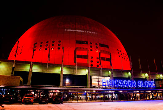 Globen Ge Blod, reklam