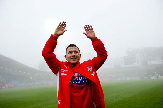  Rachid Bouaouzan, Helsingborg, jubel.
