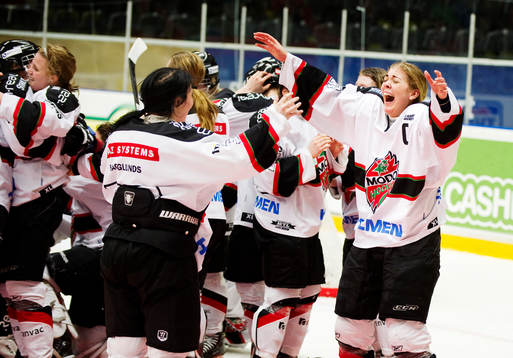 Modo vann SM-finalen med 0-1. Lagkaptenen Erika Grahm
