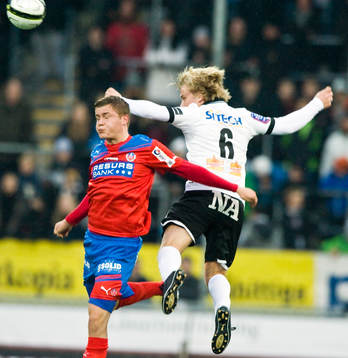  Aldred Finnbogason, Helsingborg och Emil Berger, Örebro.