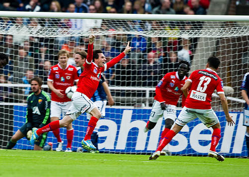  Daniel Freire Mendes, Kalmar, jubel efter kvittering 1-1.