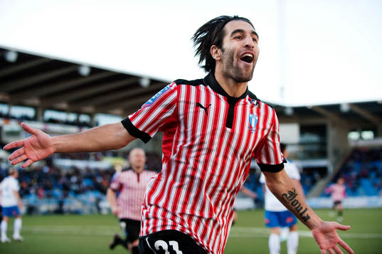  Jimmy Durmaz, Malmö FF, jubel efter att ha kvitterat till 1-1.