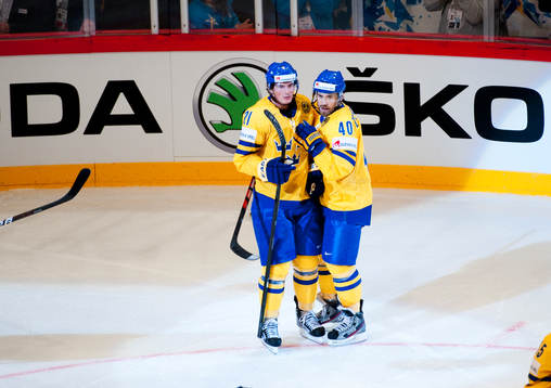 Loui Eriksson och Henrik Zetterberg, Sverige i jubel