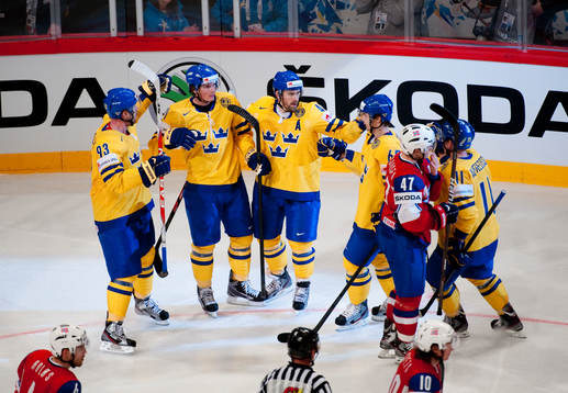 Loui Eriksson och Henrik Zetterberg, Sverige i jubel