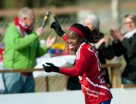   Danesha Adams, Vittsjö, jubel