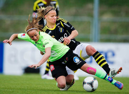 Kosovare Asllani, Kristianstad och Maija Saari, AIK