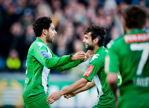  Sebastian Castro-Tello, Hammarby jubel efter kvitteringen 1-1