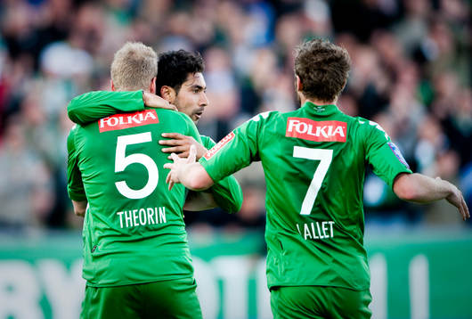  Sebastian Castro-Tello, Hammarby jubel efter kvitteringen 1-1