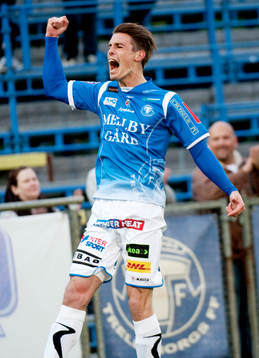  Andreas Grahm, Trelleborg gör 3-1. Jubel. 