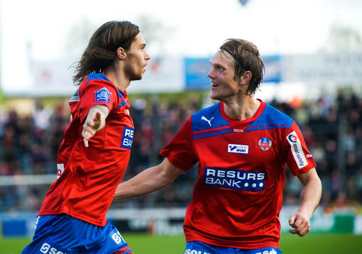  3-2 Daniel Nordmark, Helsingborg jubel med Thomas Sörum