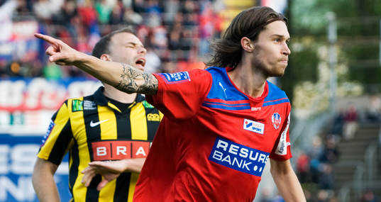  3-2 Daniel Nordmark, Helsingborg, jubel.